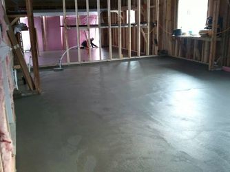 flatwork, trowel finish slab, basement, garage, interior floor, slab on grade