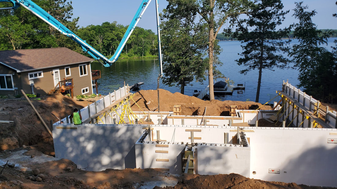 Poured Concrete Wall Foundations, ICF Foundations, Concrete Foundations, Blaine, Ham Lake, Andover, Twin Cities, Minnesota
