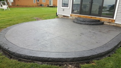 Stamped Concrete Patios, Concrete Driveways, Sidewalks, Steps, Seat Walls, Firepits, Ham Lake, Andover, Blaine, Coon Rapids, Lino Lakes, Forest Lake, East Bethel, Anoka, Maple Grove