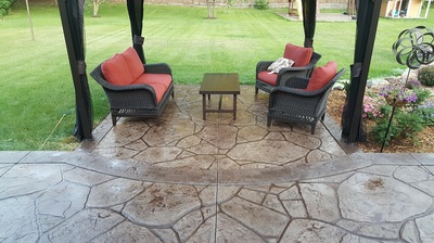 Stamped Concrete Patios, Concrete Driveways, Sidewalks, Steps, Seat Walls, Firepits, Ham Lake, Andover, Blaine, Coon Rapids, Lino Lakes, Forest Lake, East Bethel, Anoka, Maple Grove