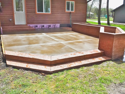 Stamped Concrete Patios, Concrete Driveways, Sidewalks, Steps, Seat Walls, Firepits, Ham Lake, Andover, Blaine, Coon Rapids, Lino Lakes, Forest Lake, East Bethel, Anoka, Maple Grove