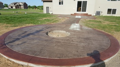 Stamped Concrete Patios, Concrete Driveways, Sidewalks, Steps, Seat Walls, Firepits, Ham Lake, Andover, Blaine, Coon Rapids, Lino Lakes, Forest Lake, East Bethel, Anoka, Maple Grove