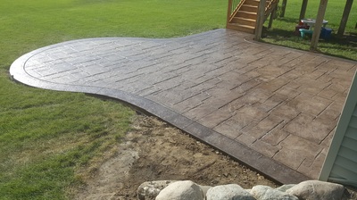 Stamped Concrete Patios, Concrete Driveways, Sidewalks, Steps, Seat Walls, Firepits, Ham Lake, Andover, Blaine, Coon Rapids, Lino Lakes, Forest Lake, East Bethel, Anoka, Maple Grove