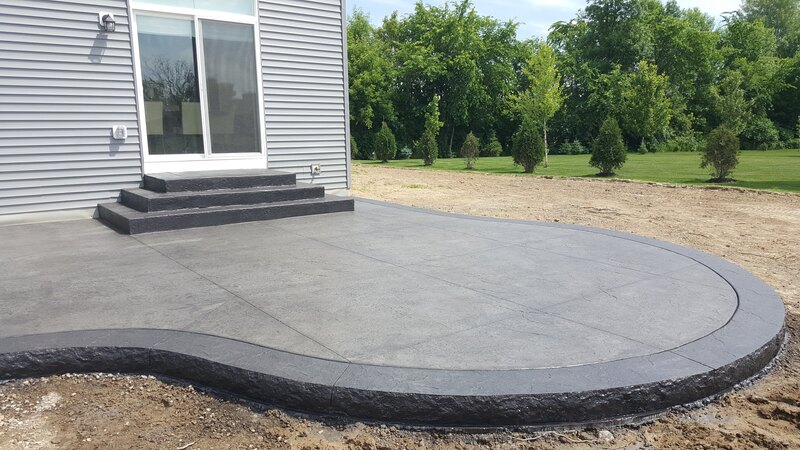 Concrete Patio, Stamped Concrete Patio, Andover, Ham Lake, Blaine, Concrete Steps