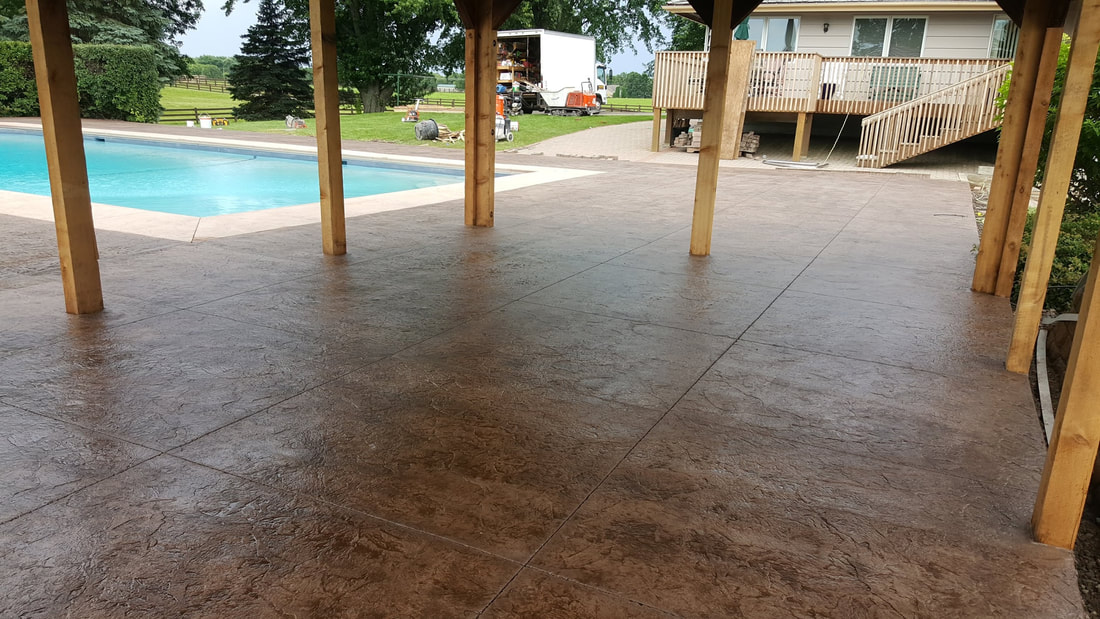 Stamped Concrete Pool Deck, Concrete Pool Deck Company, Minnesota, Minneapolis, Twin Cities, Concrete Pool Coping,