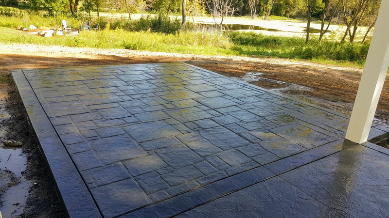 Stamped and Colored Concrete Patio, Andover, Blaine, Ham Lake, Decorative Concrete