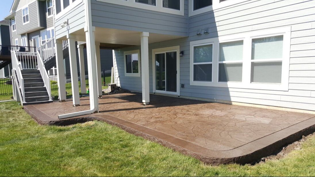 Concrete Patio Ideas Blaine, Stamped Concrete, Blaine, Patio Ideas Near Me, Concrete Flatwork