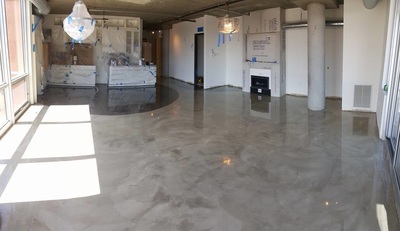 minnesota concrete overlay, floor, microtopping, stained concrete floor