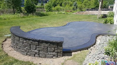 Stamped Concrete Patios, Concrete Driveways, Sidewalks, Steps, Seat Walls, Firepits, Ham Lake, Andover, Blaine, Coon Rapids, Lino Lakes, Forest Lake, East Bethel, Anoka, Maple Grove